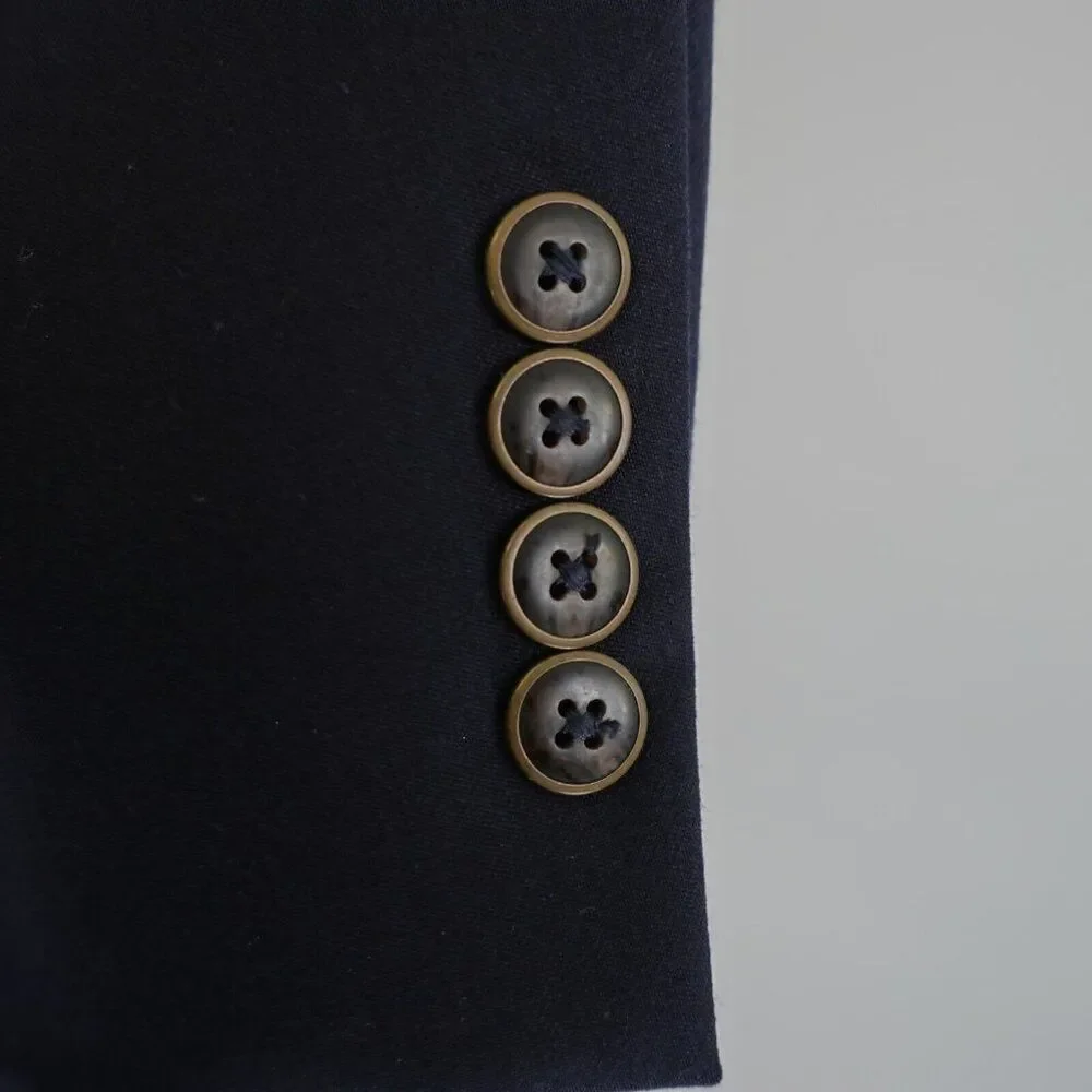 Joseph & Feiss Gold Classic Fit Blue Wool Blazer 46R 2 Button‎ Tagged 48R